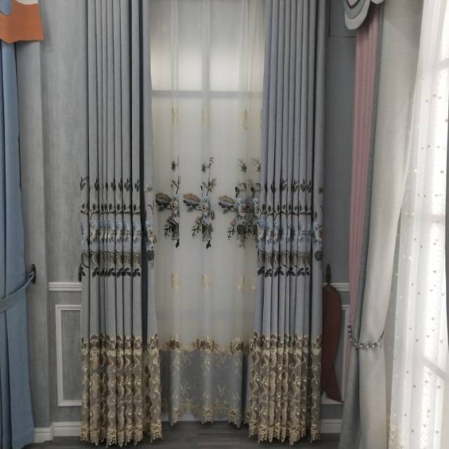 New style factory direct sales available for retail and wholesale of Shenier embroidered hollowed-out home curtains New style factory direct sales available for retail and wholesale of Shenier embroidered hollowed-out home curtains