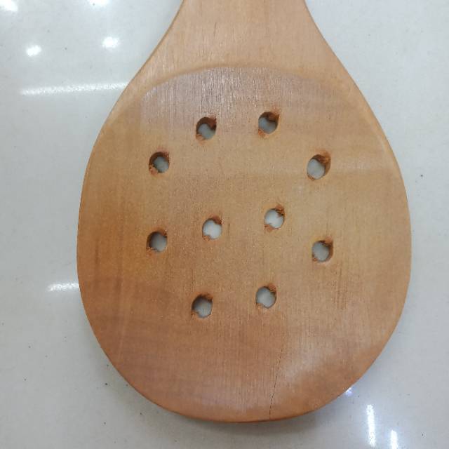 漏勺锅铲木制洞洞锅铲厨房用具产品图