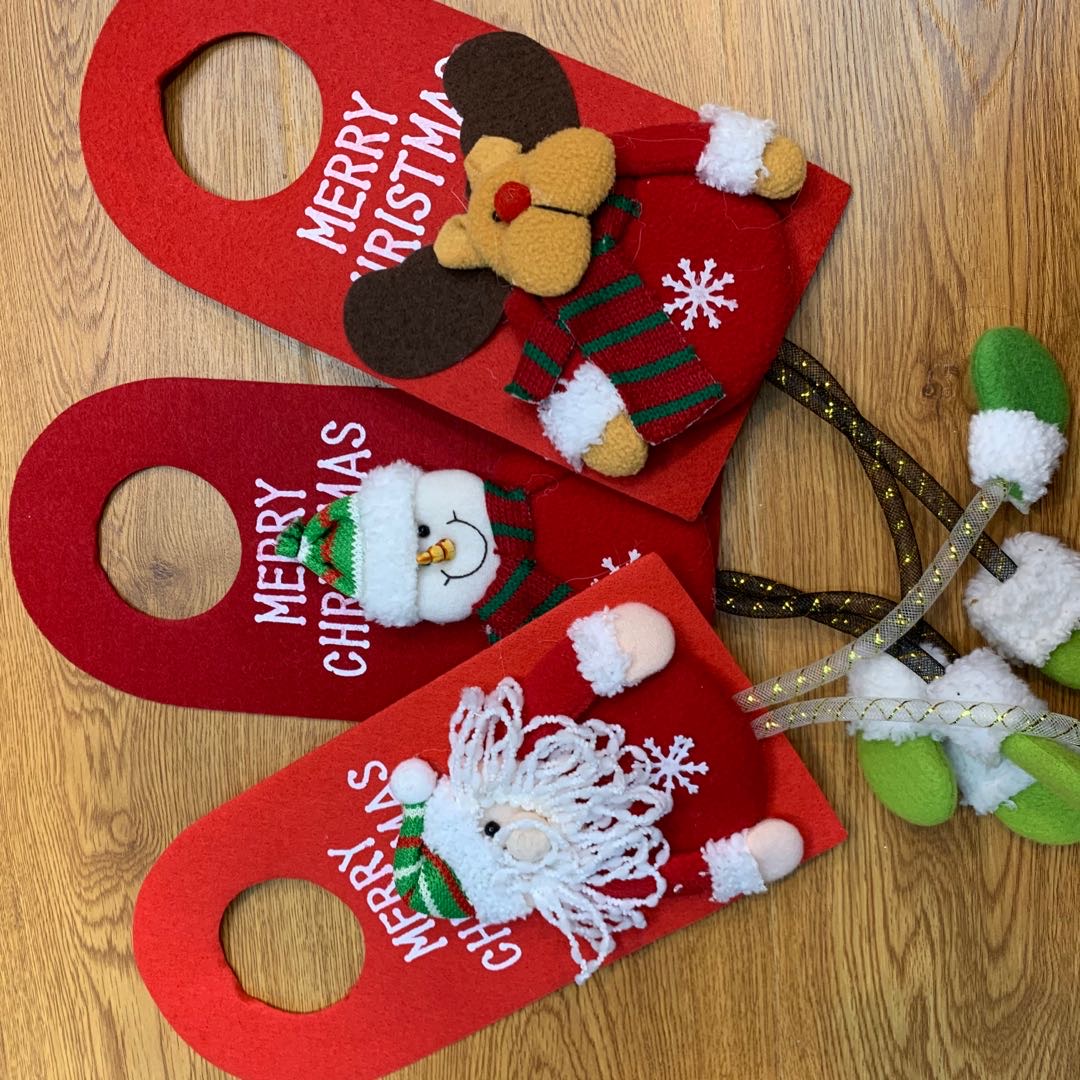 手工礼品袋圣诞节礼品袋收纳袋手提袋