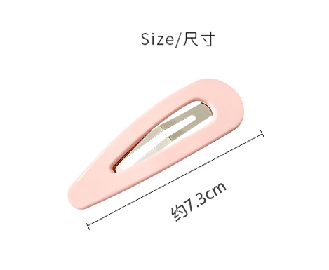 ins简约亚克力BB夹 彩色发夹网红夹子侧边刘海发卡百搭发饰头饰女细节图