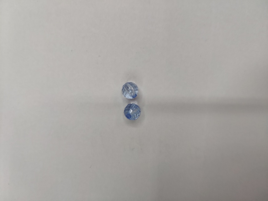 8mm blue transparent diy round bead headwear, earrings and accessories 1 details Picture
