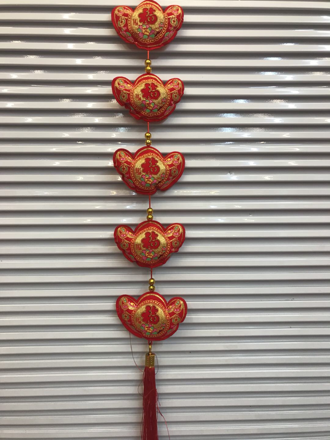 2021 New Factory Direct Wholesale Printing Five-Head Ingot Hanging String Home Decoration Moving To A New Home