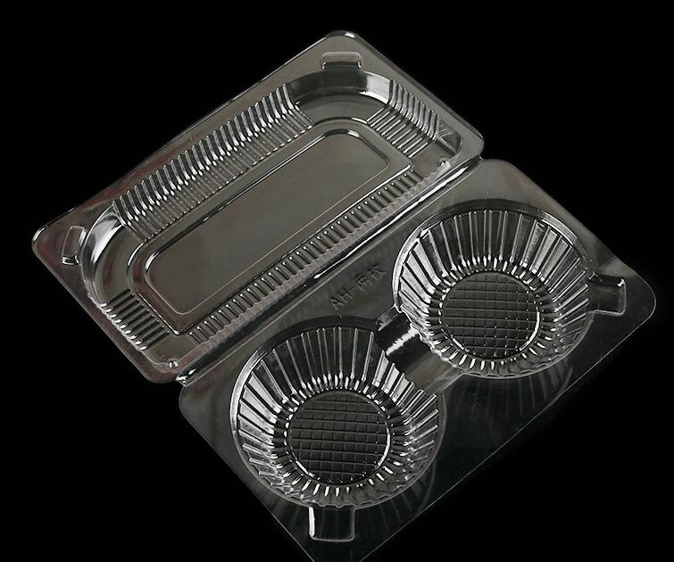 烘焙包装透明塑料盒蛋糕点心面包泡芙盒方形吸塑盒图