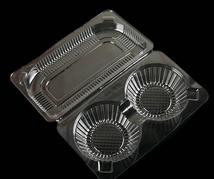 烘焙包装透明塑料盒蛋糕点心面包泡芙盒方形吸塑盒