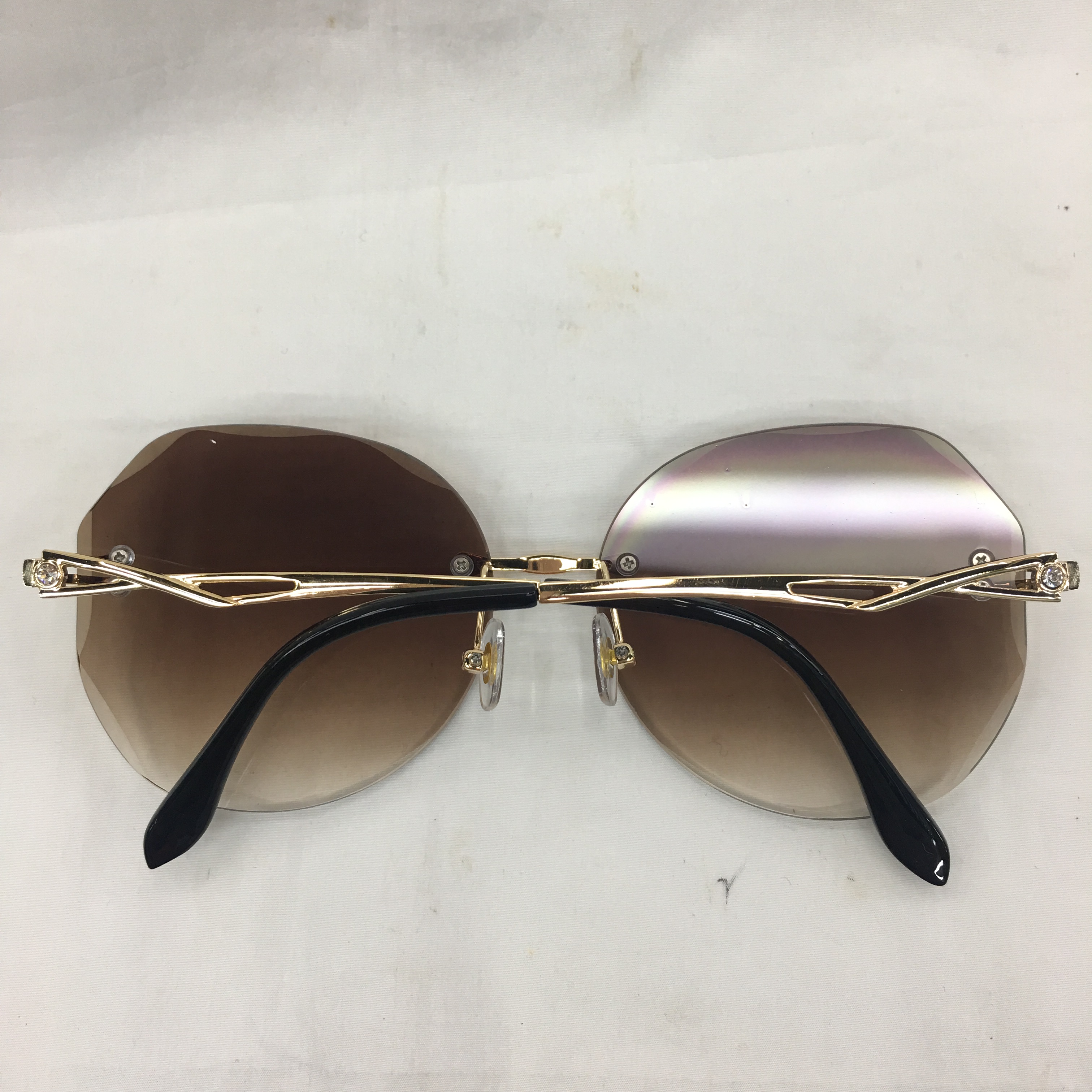New Korean-style trendy UV-resistant sunglasses for both men and women, fashionable round face eye protection glasses details Picture
