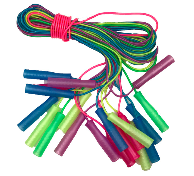 跳绳小批量厂家批发学生用品塑料小手柄儿童跳绳体育用品幼儿园