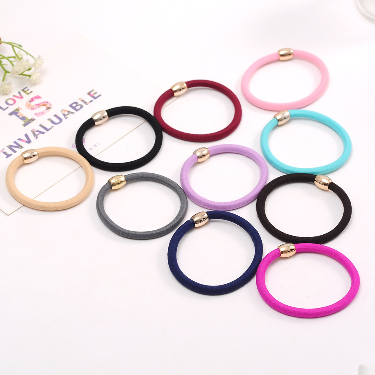 Bottom Hair Band Korean Version Hair Accessories Super Elastic Hair Rope Simple Hair Band Hair Accessories Specification drawing