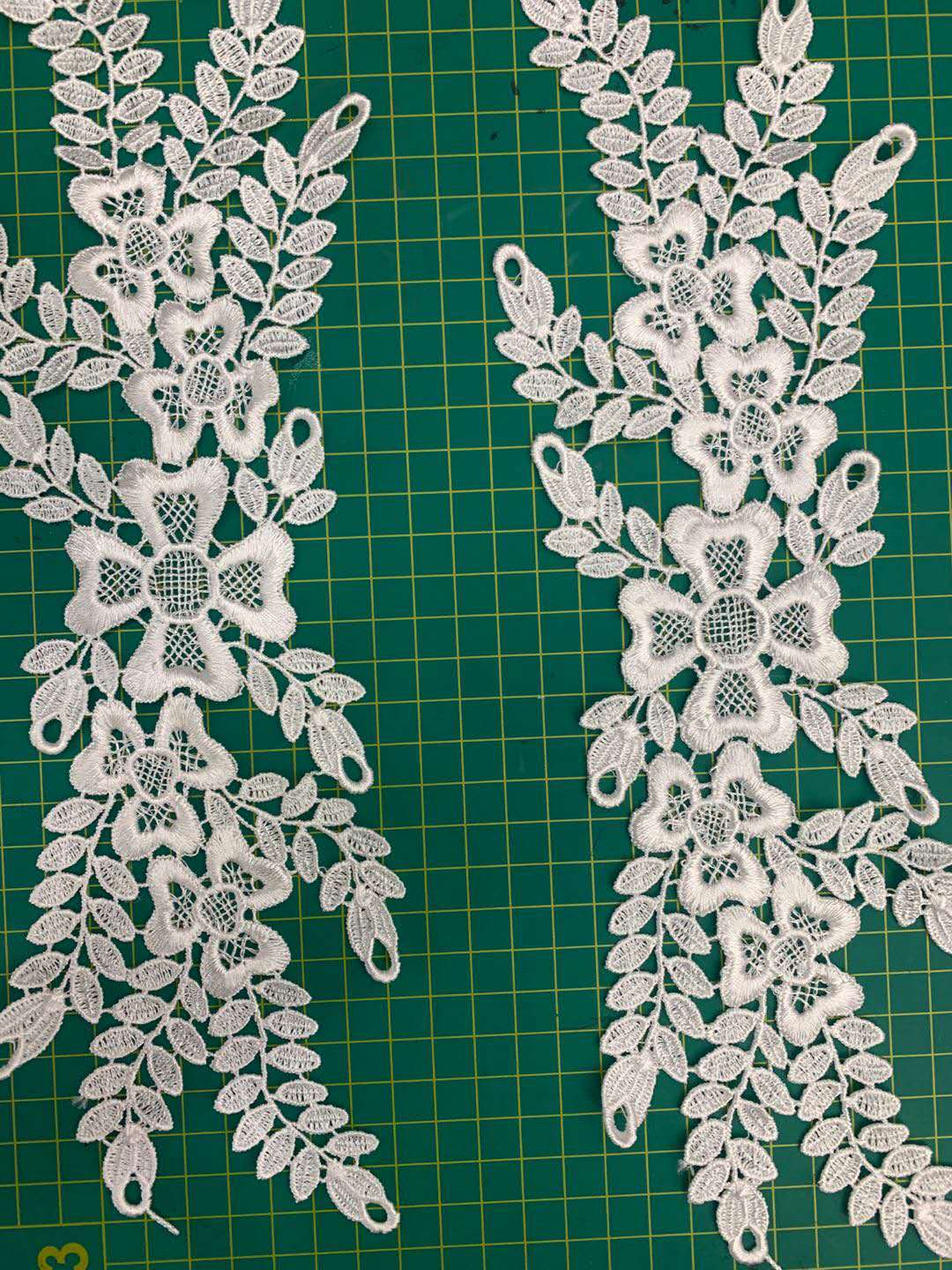 Polyester lace water-soluble lace clothing accessories DIY stock wholesale lace collar flowers Specification image