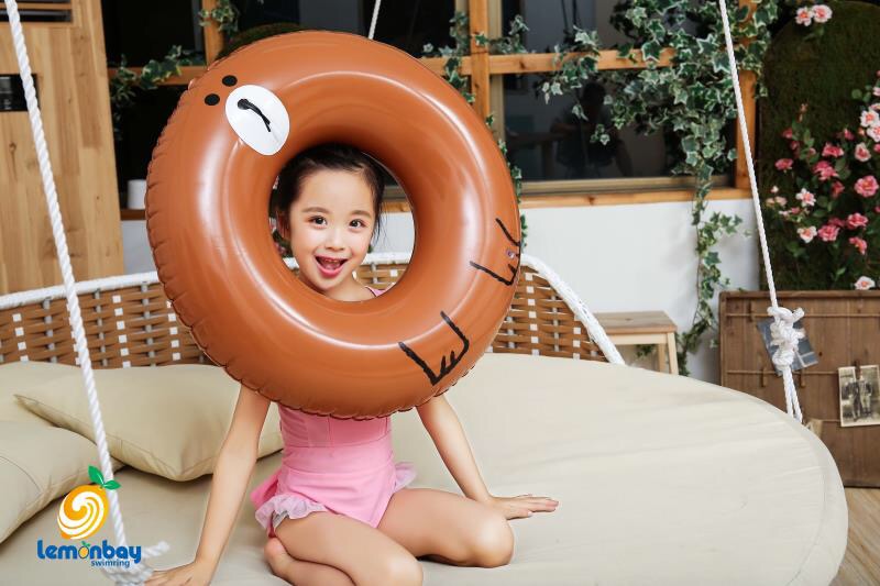 儿童水晶游泳圈3-6-10岁宝宝卡通腋下圈男孩女孩救生圈