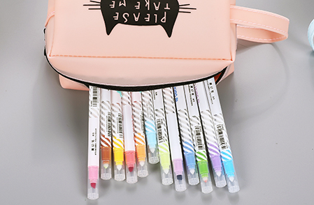 笔袋女生韩版中学生文具盒女韩版初中学生女小清新大容量铅笔袋细节图