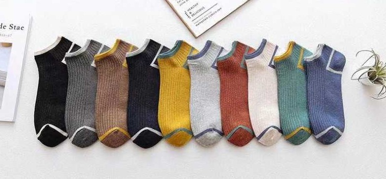 Men's short socks, striped boat socks, spring and summer anti-odor and sweat-absorbing short socks, low-top invisible socks Specification image