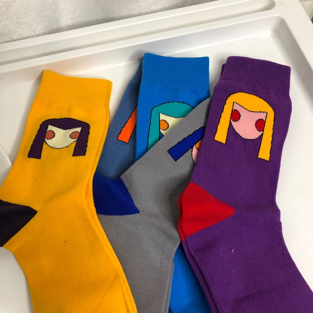 Cute cartoon short socks for women, pure cotton socks for spring and summer details Picture