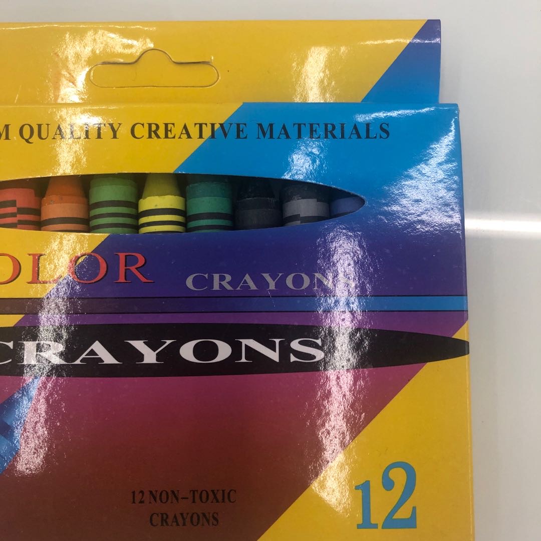 12色重彩油画棒油性绘画笔多色儿童蜡笔套装产品图