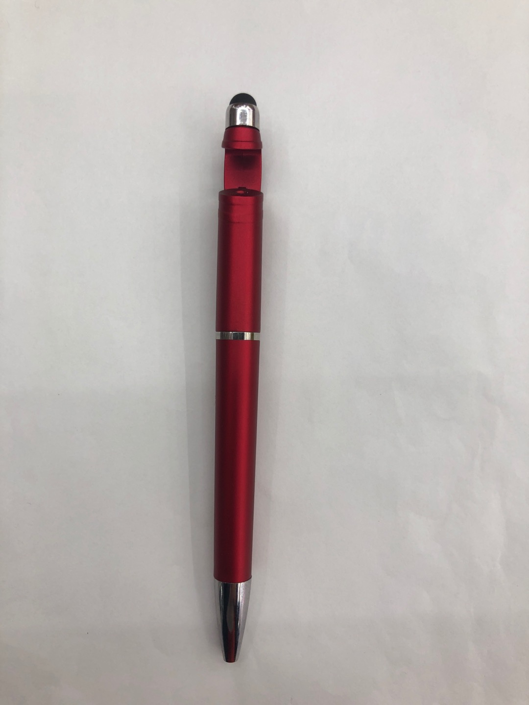 The manufacturer wholesals new-shaped plastic sub-red ballpoint pens details Picture