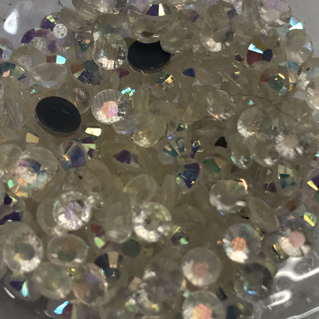 Resin Drill Glass Drill Flat Bottom Drill Phone Case Diy Material Mobile Phone Sticker Drill Nail Sticker Drill Clothes Point Drill Accessories Ab Magic Color Flat Bottom Drill Specification drawing