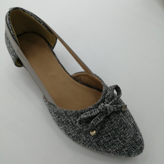 蝴蝶结镂空尖头时尚休闲平底平跟女鞋春夏新款舒适船鞋单鞋