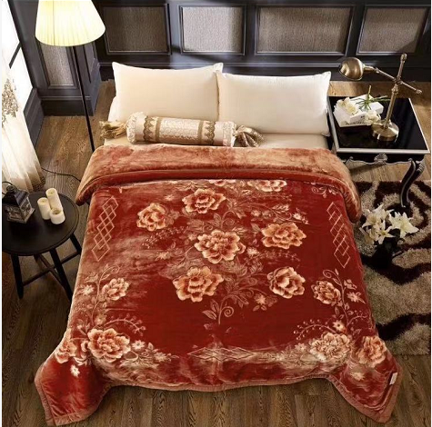 2020 New Factory Direct Sales Boutique Plain Color Embossed Flannel Blanket Cover Blanket Specification drawing