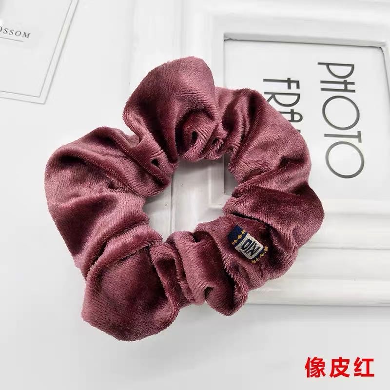 Velvet classic hair tie, hair band, hair tie, hair band, hair band, cute fabric hair tie, hair band, silk yarn, elegant high elasticity updo, simple basic hair band, hair band, hair accessory, hair accessory Specification image