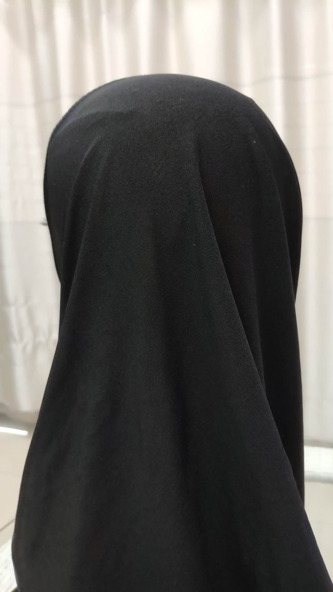 Women's Arab Muslim Veil New Summer Thin Chiffon Milk Silk Pure Color Glossy Head Cover Specification drawing