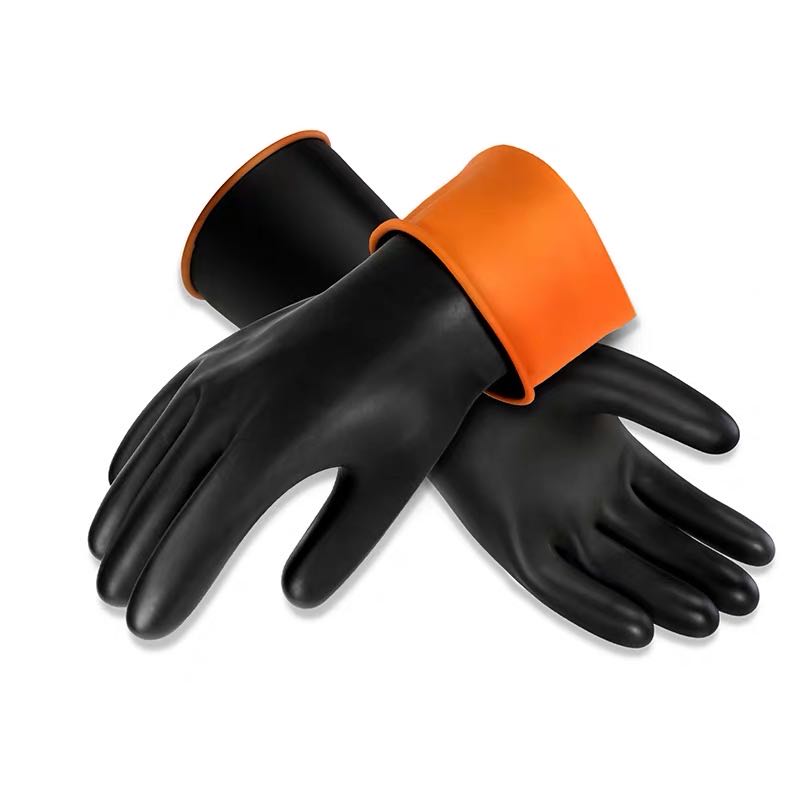 耐酸碱工业橡胶手套劳保手套产品图