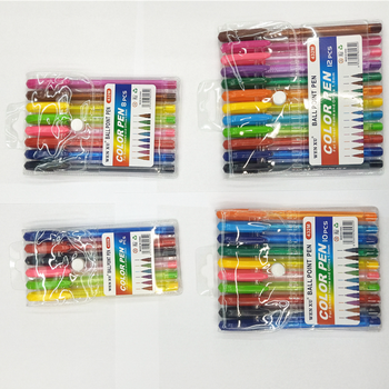179PVC bag colored ballpoint pens, single price: 0.3 yuan