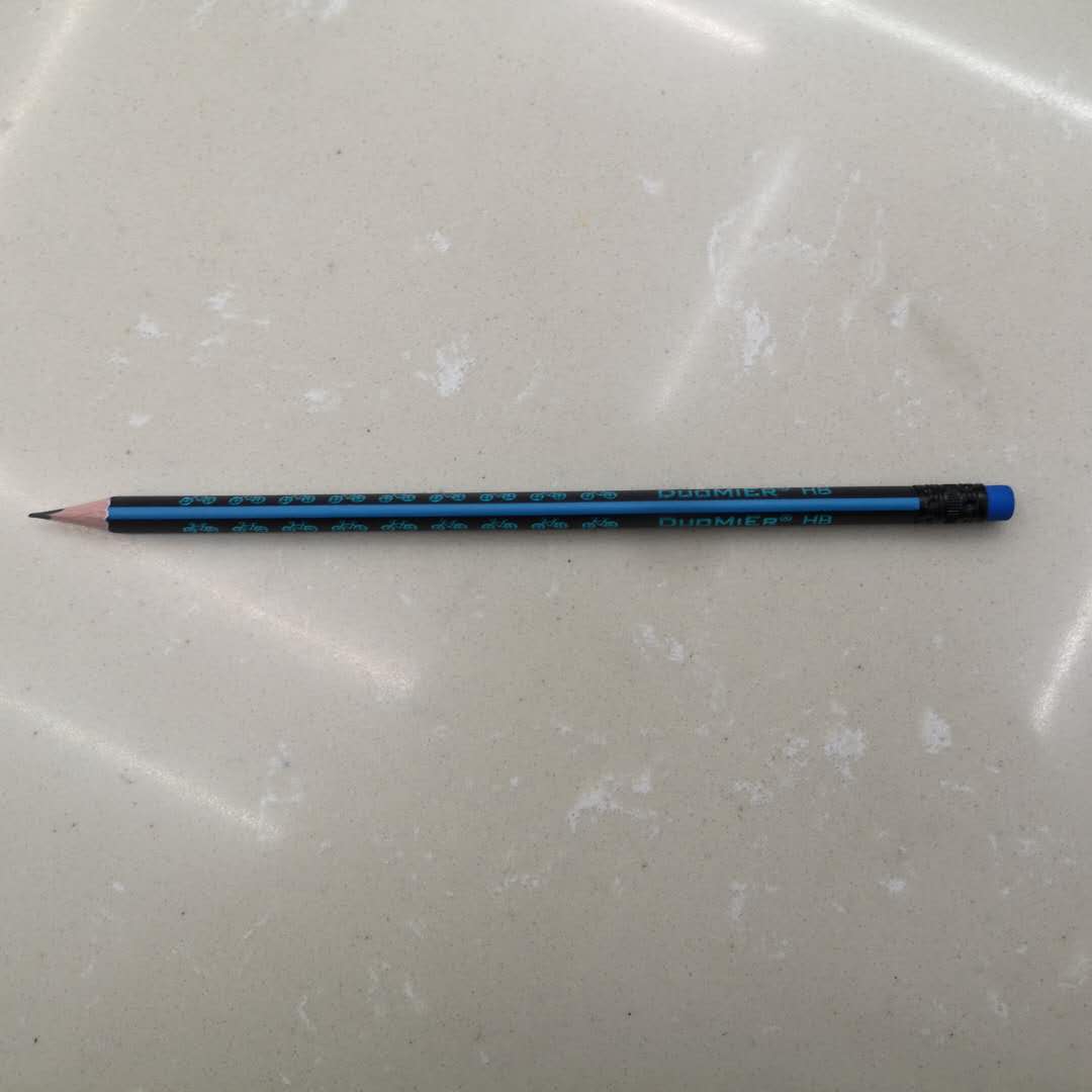 小学生专用2b素描洞洞铅笔考试带橡皮一年级儿童卡通可爱hb三角杆黑木铅笔学习文具用品无毒细节图
