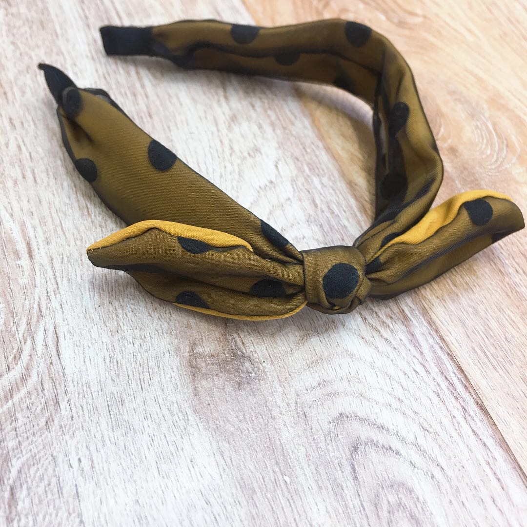 The original handcrafted polka dot sand ear playful and cute series hair band is a must-have versatile accessory for piggy girls Specification image