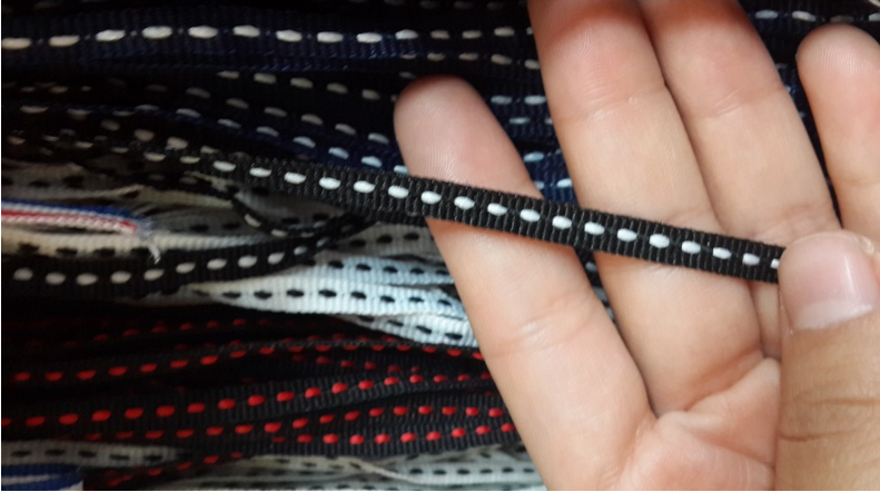 Manufacturers Direct Sales Diy Color Striped Ribbon Ribbon Diy Clothes T Shirt Shoes Hat Decorative Ribbon Ribbon Clothes Wrapping Cloth Strip Accessories Specification drawing