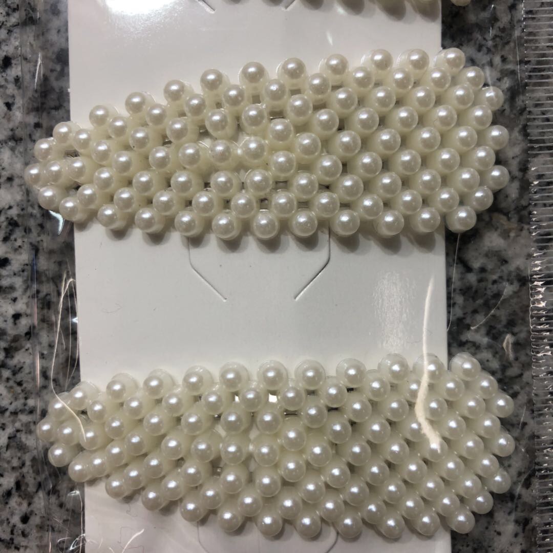 Korean version pearl hair clip, women's side clip, teenage celebrity style hair clip, 2020 new headwear clip clip top clip Specification image