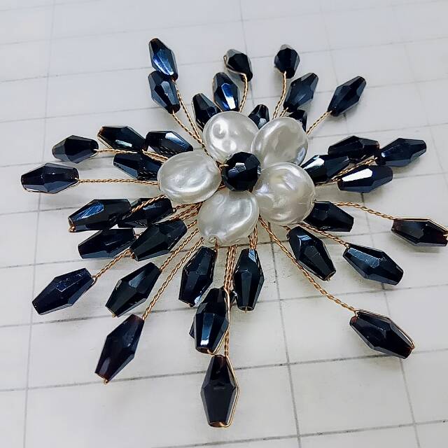 厂家直销手工水晶胸针饰品配件