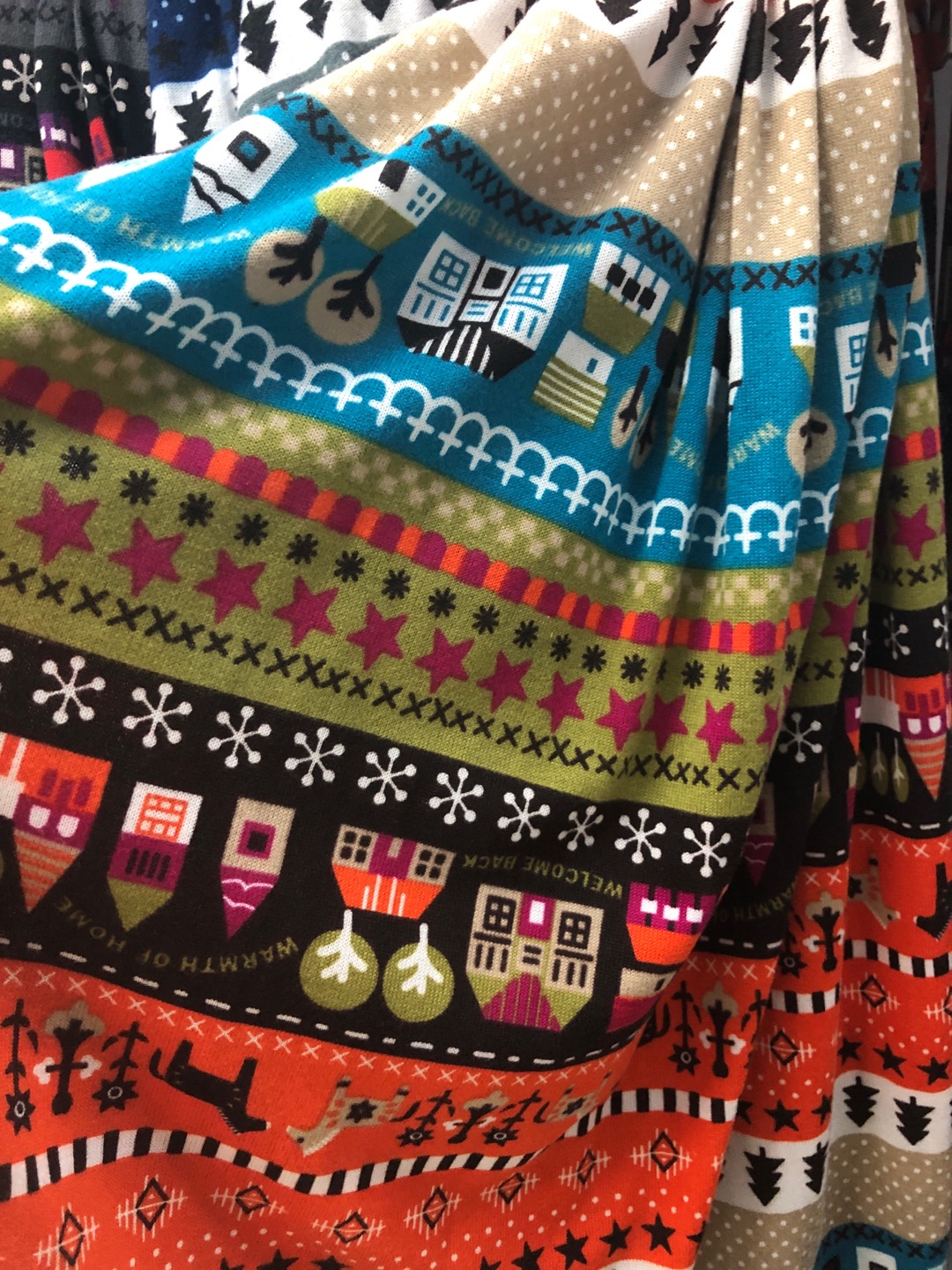 New Style Rich Pattern Feel Comfortable Flannel Fabric details Picture