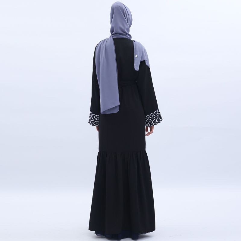 穆斯林阿联酋阿拉伯长袍开衫沙特埃及长裙外搭回族服装详情图2