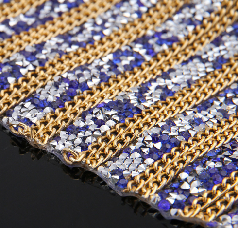 Mesh Drill Serpentine Hot Melt Glue Mesh Drill Diy Color Clothing Hot Drill details Picture