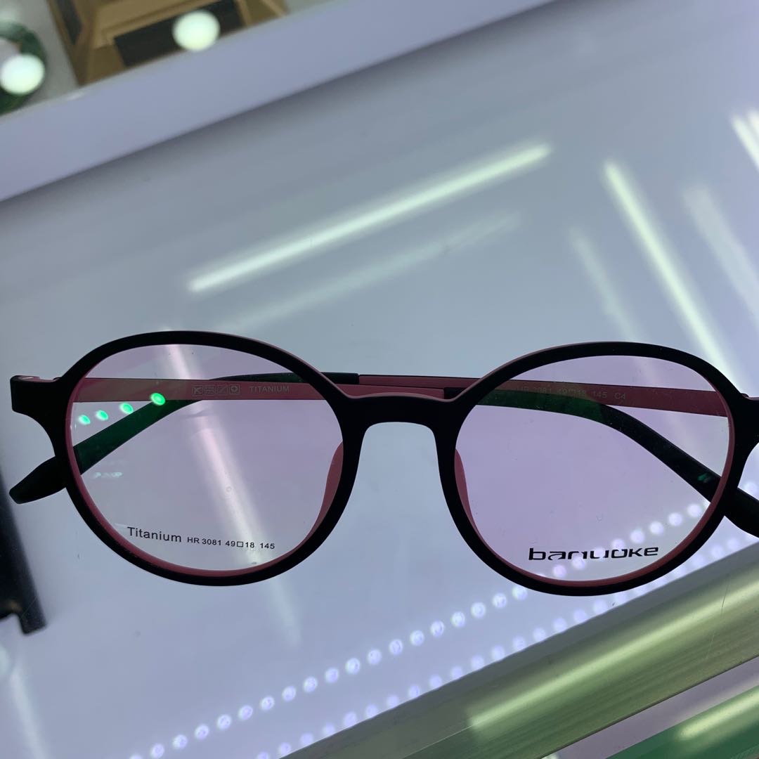 Gafas de miopía gafas de estudiante con marco redondo púrpura