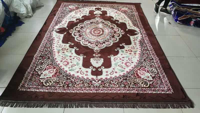 Bordeaux Flower Chemical Fiber Carpet 160*200 Specification drawing