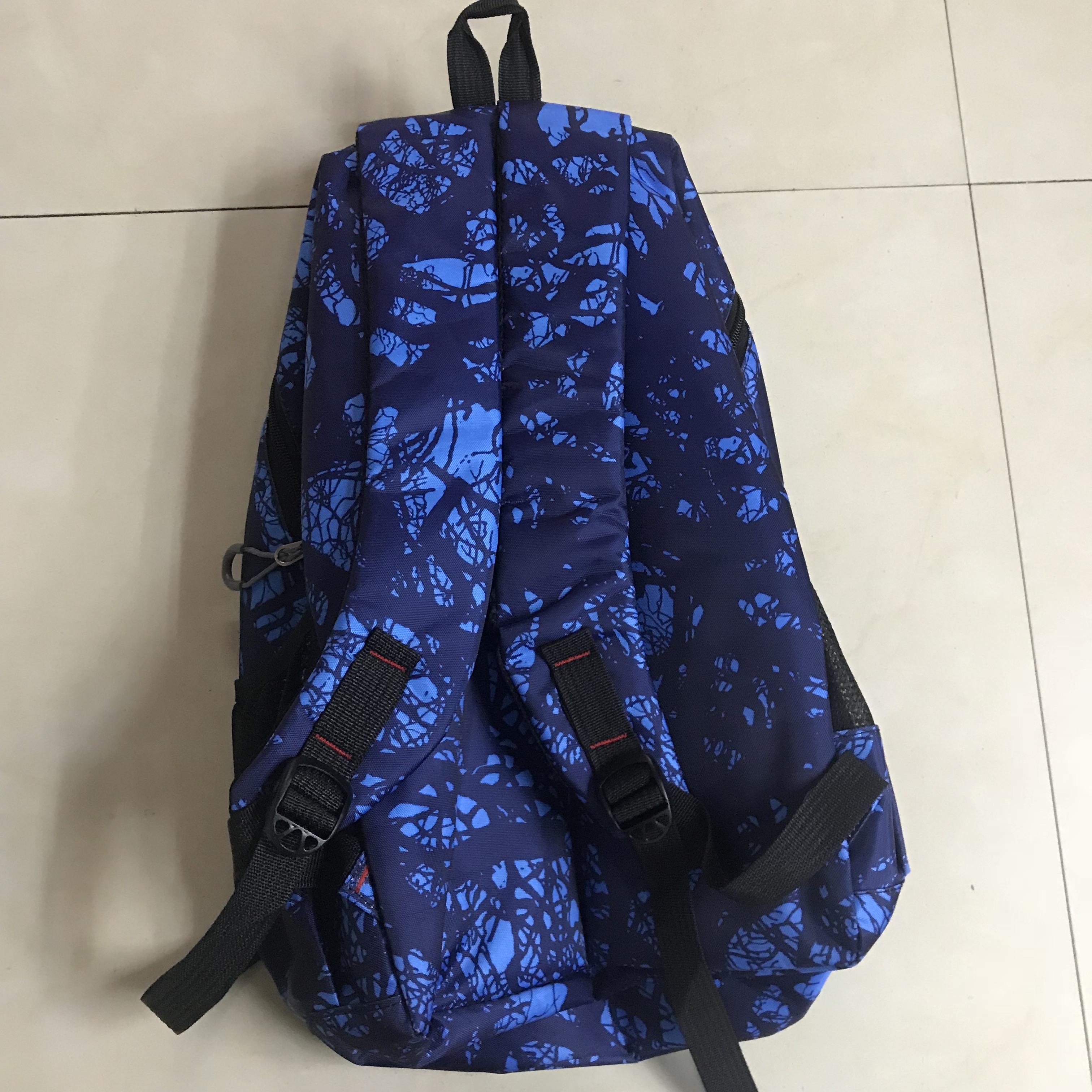 Blue Schoolbag Men's Backpack Large Capacity Bag Specification drawing