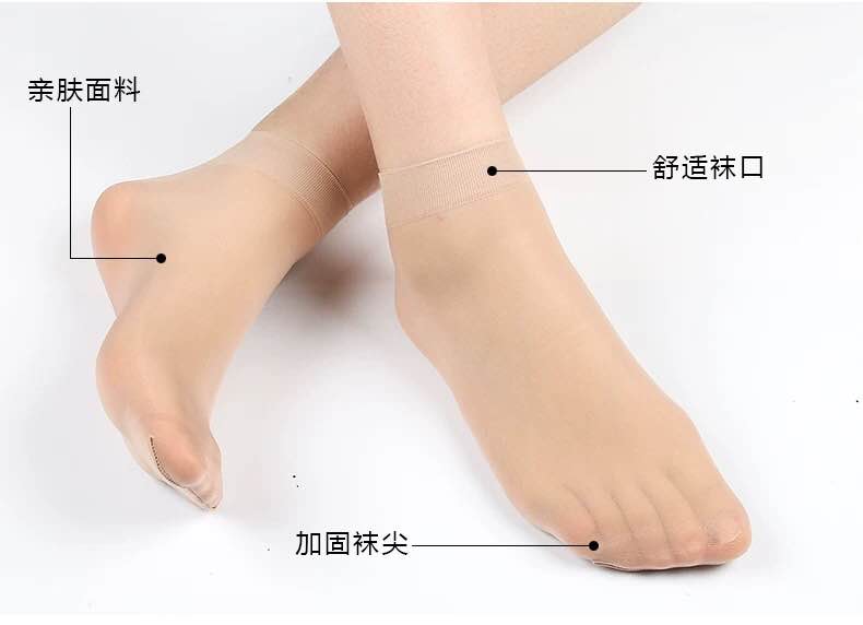 防勾丝短丝袜女士夏季薄款短袜细节图