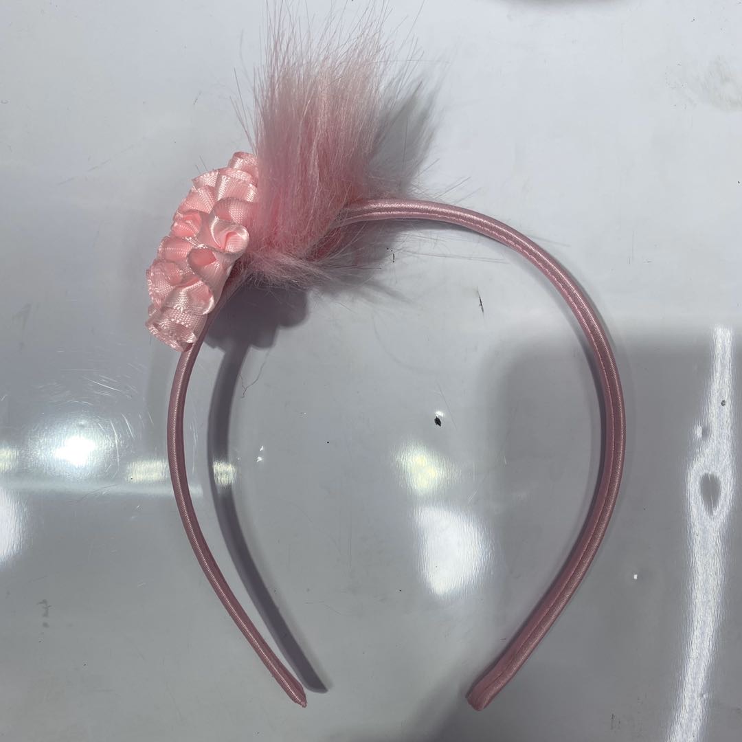 Hot new fashion imitation woolen cloth flower lady headband thumbnail