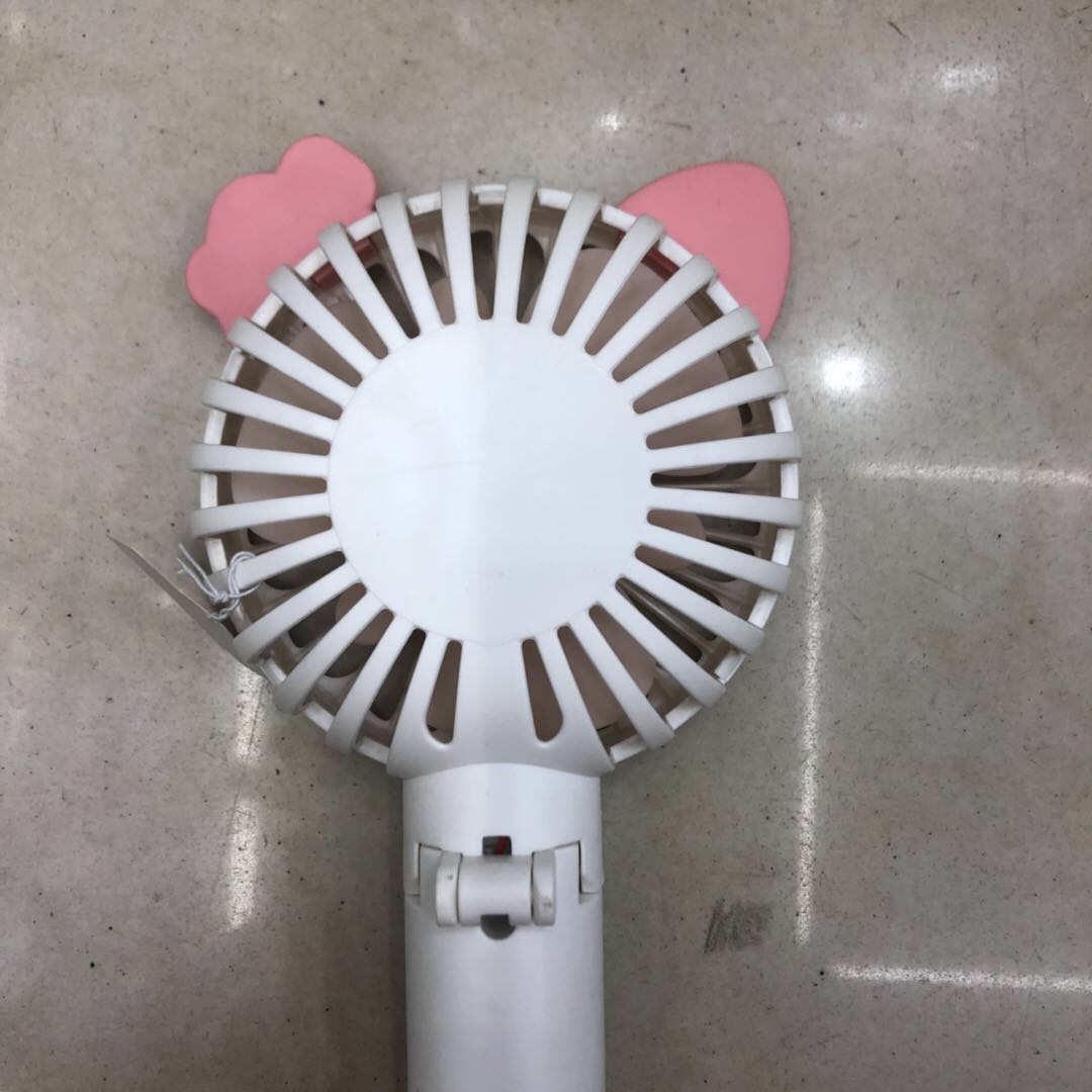 折叠小熊耳朵迷你小风扇USB充电便捷式学生办公户外随手拿锂电池手持风扇细节图