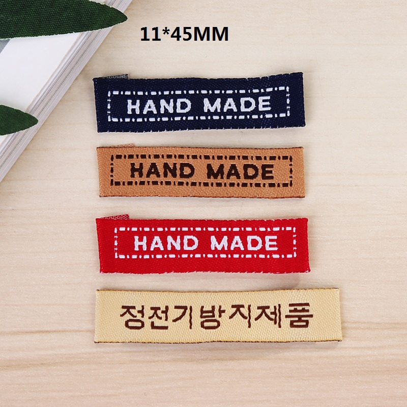 handmade手工制作DIY服装织唛手工饰品头花布标织唛厂家全涤