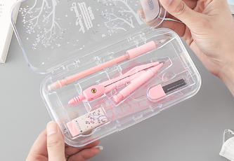 可爱圆规套尺小清新学生用尺子套装绘图考试