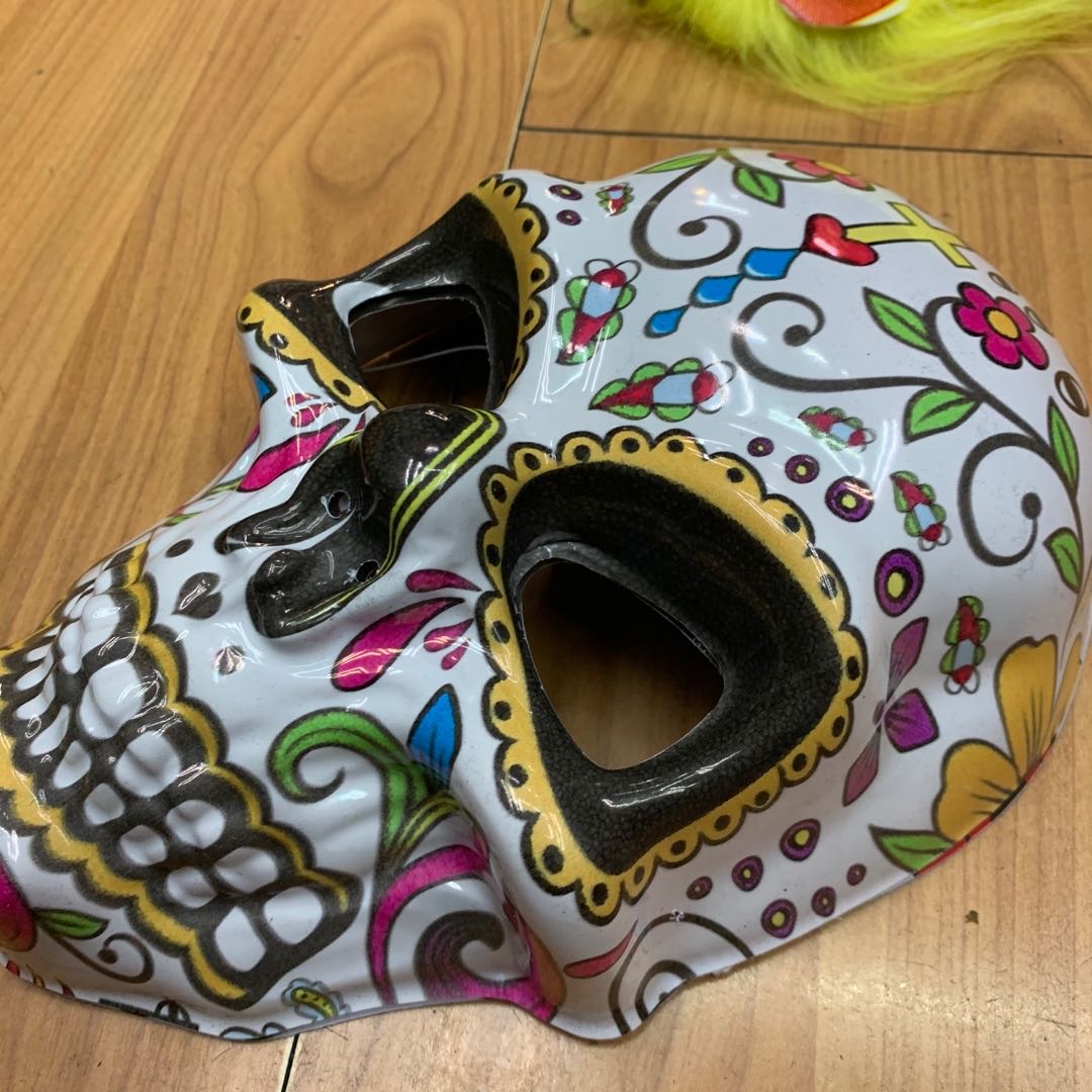 莎欣工艺节庆用品节庆装饰最新款爆款恐怖款外星人面具