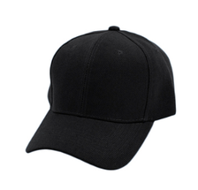 纯黑色棒球帽广告帽鸭舌帽光板弯檐休闲百搭款