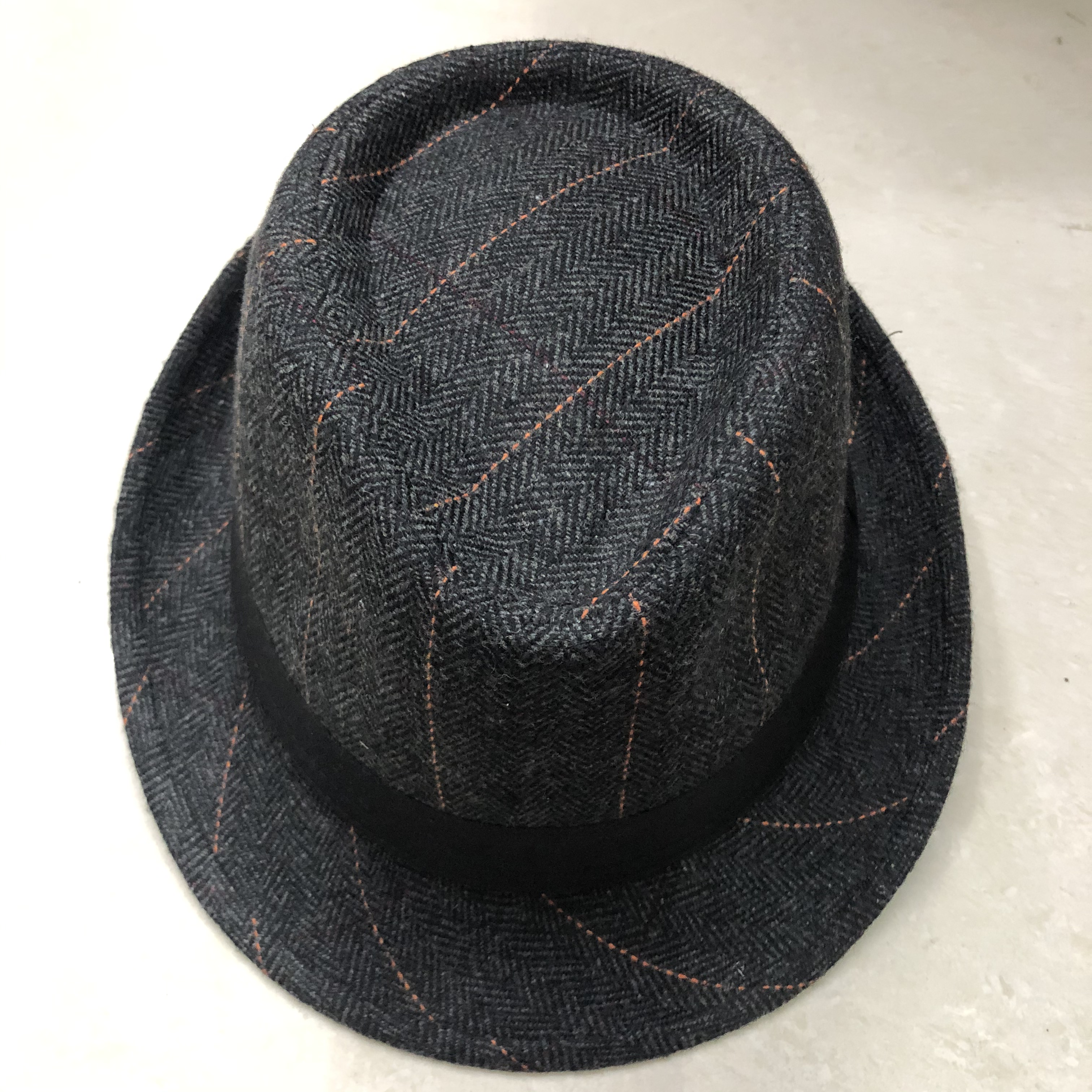 Middle-Aged And Elderly Men Autumn And Winter British Plaid Fashion New Top Hat Wool Jazz Hat Hat Spy Hat Tide