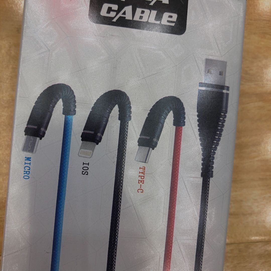 Data cable three-in-one charger, fast charging for mobile phones, one for three, universal and versatile for Apple and Android, multi-purpose for car use, Huawei plus dual-head set wholesale details Picture