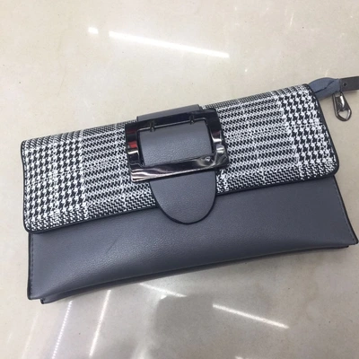 Black And White Check Children's Wallet Long 2020 New Hand Women's Long Change Crossbody Bag Backpack