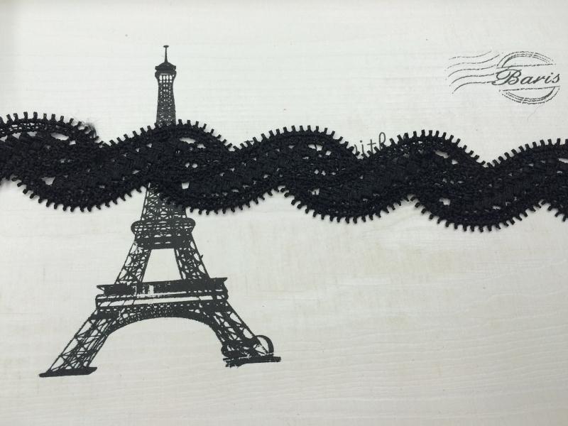 New water-soluble black embroidered nylon lace for Guangdong lace clothing accessories details Picture