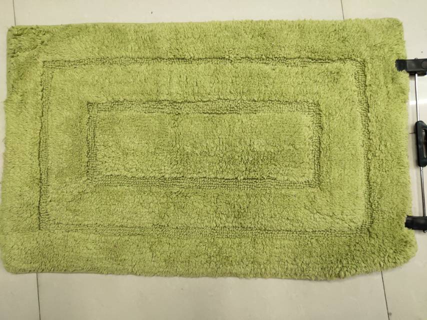 Green Cotton Floor Mat