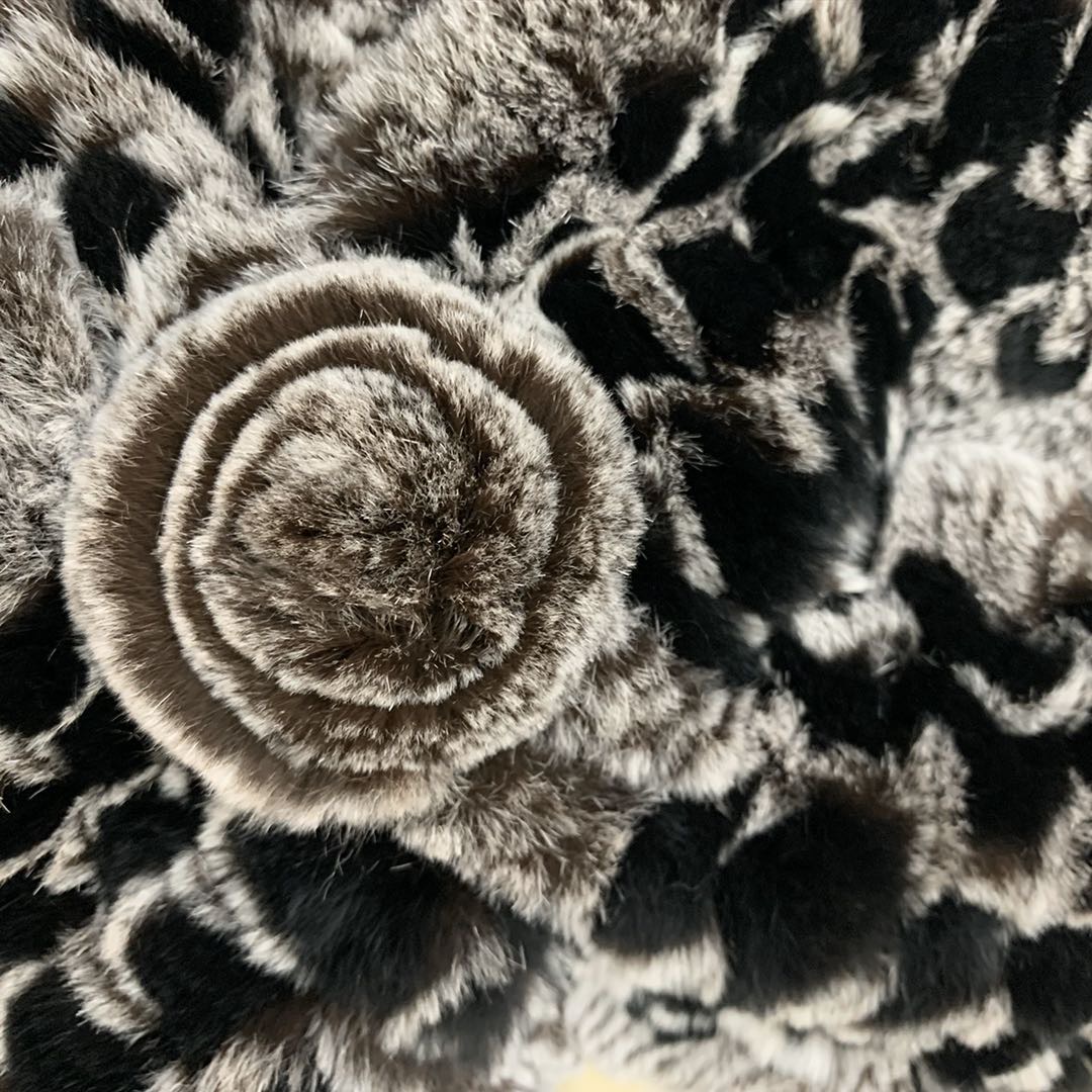 Real Hair Scarf Flower Ball Bib Fashion All Manufacturers Direct Sales details Picture