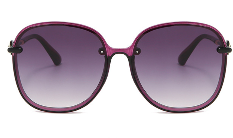 新品时尚墨镜大框多边形框太阳镜偏光镜韩版网红潮人高档彩色女士款2494